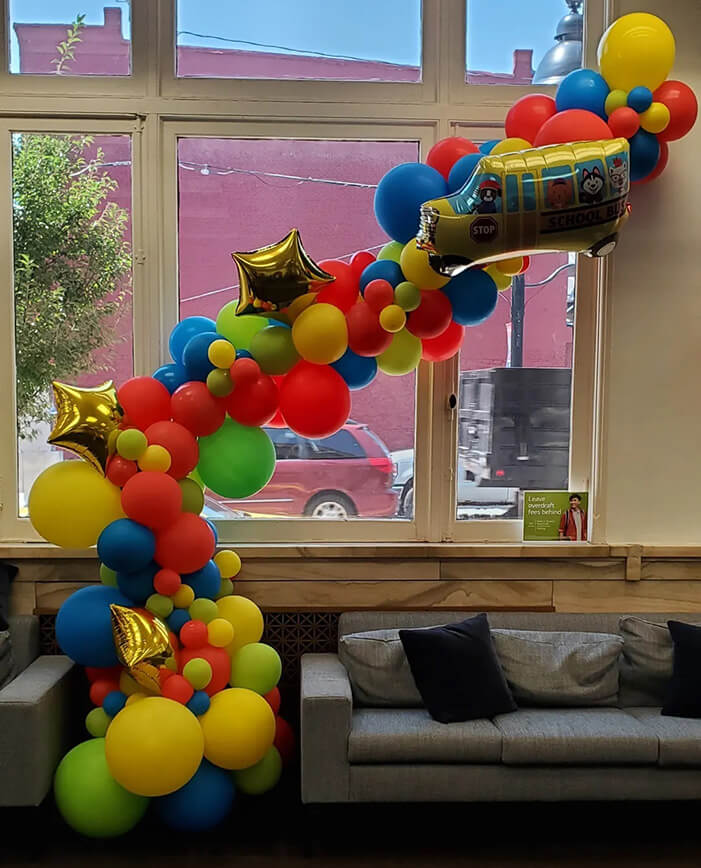Balloon Garland for Elementary School